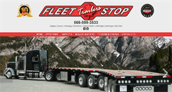 Desktop Screenshot of fleetstoptrailers.com