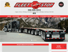 Tablet Screenshot of fleetstoptrailers.com